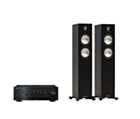 Yamaha R-N800A Hi-Fi Network Receiver Amplifier + Monitor Audio Bronze 300 7G Floor Standing Speakers Package and 5 metres Classic 79 Strand