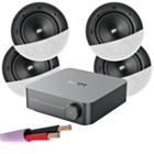 WiiM AMP + X4 KEF Ci200ER - Architectural Ceiling Speakers 