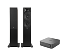 WiiM AMP Pro Music Streaming Amplifier + JBL Stage 260F Floor Standing Speakers Package and 5 metres Classic 79 Strand