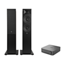 WiiM AMP Pro Music Streaming Amplifier + JBL Stage 280F Floor Standing Speakers Package and 5 metres Classic 79 Strand