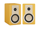 Dali KUPID Compact Bookshelf Speakers - Golden Yellow 