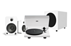 Pro-Ject Debut EVO 2 + Kanto YU6 with SUB8 MKII Bundle in Matte White