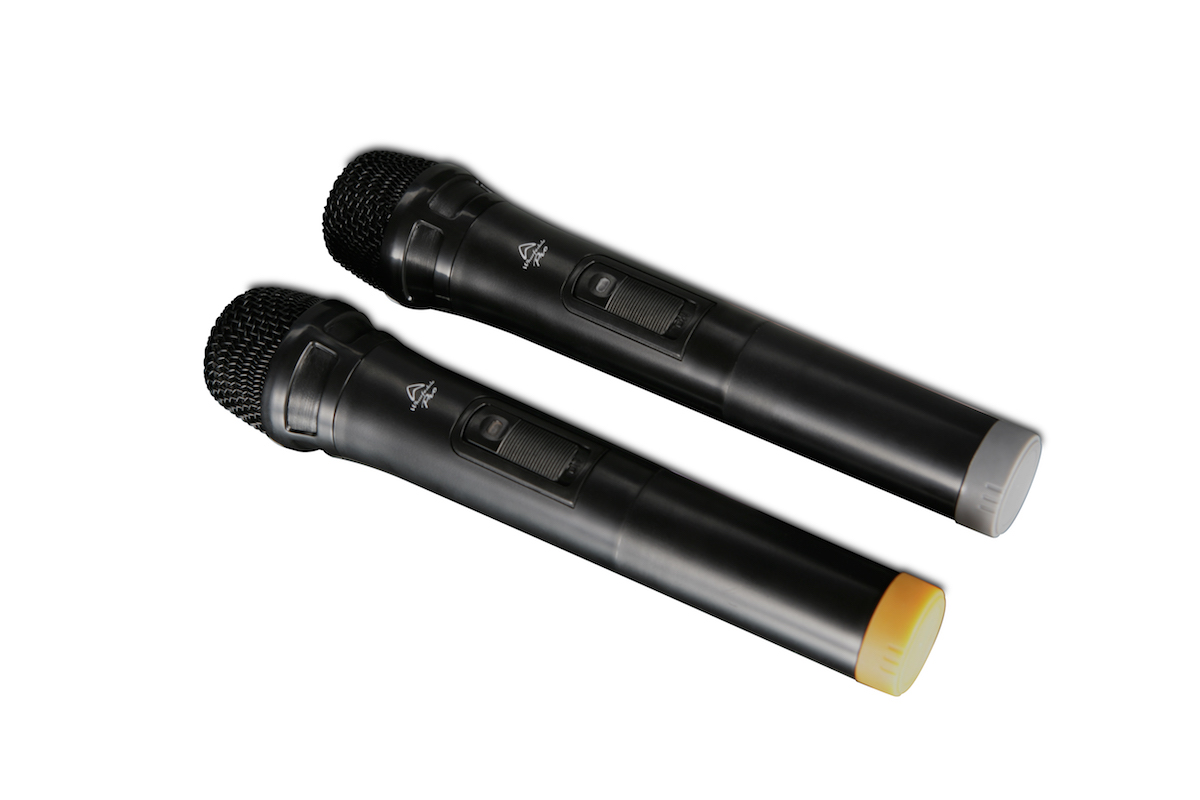 2 handheld mics included